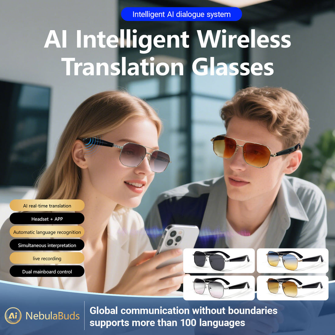 AI Smart Translation Glasses
