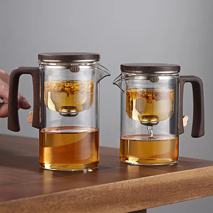 Magnetic Switch Glass Teapot with Tea Separator