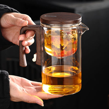 Magnetic Switch Glass Teapot with Tea Separator