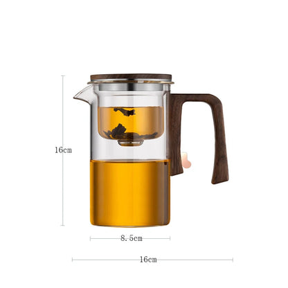 Magnetic Switch Glass Teapot with Tea Separator
