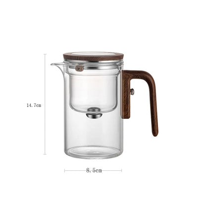 Magnetic Switch Glass Teapot with Tea Separator