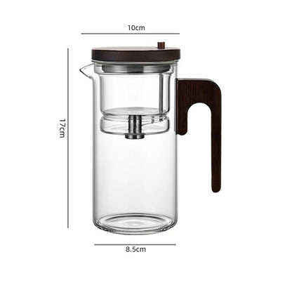 Magnetic Switch Glass Teapot with Tea Separator