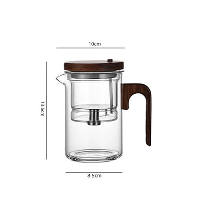 Magnetic Switch Glass Teapot with Tea Separator
