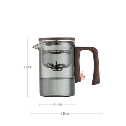 Magnetic Switch Glass Teapot with Tea Separator