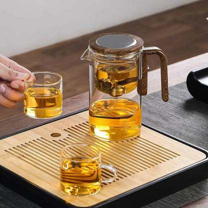 Magnetic Switch Glass Teapot with Tea Separator