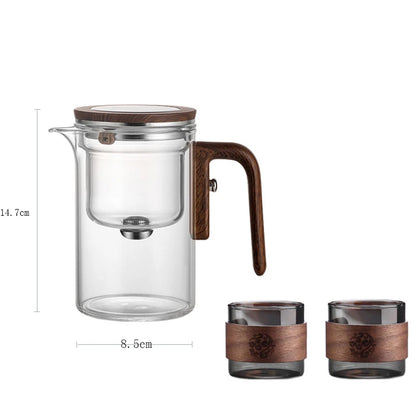 Magnetic Switch Glass Teapot with Tea Separator