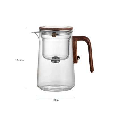 Magnetic Switch Glass Teapot with Tea Separator