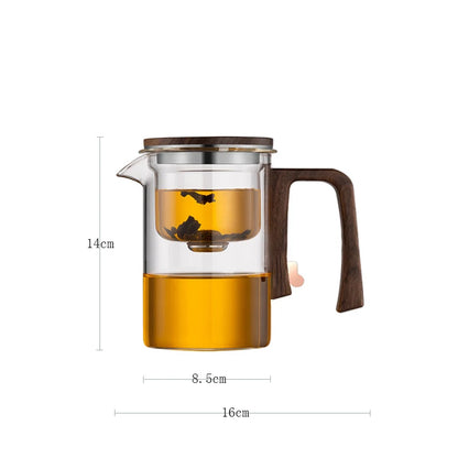 Magnetic Switch Glass Teapot with Tea Separator