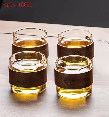 Magnetic Switch Glass Teapot with Tea Separator