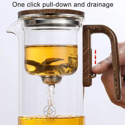 Magnetic Switch Glass Teapot with Tea Separator